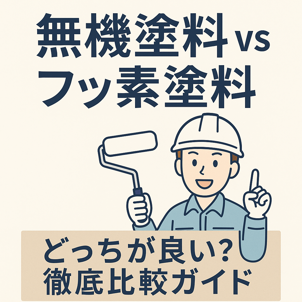 【無機塗料 vs フッ素塗料、どっちが良い？】