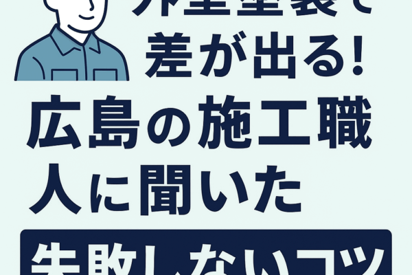 外壁塗装で差が出る！