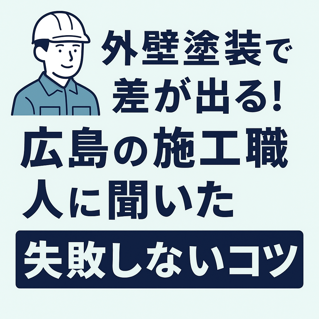 外壁塗装で差が出る！