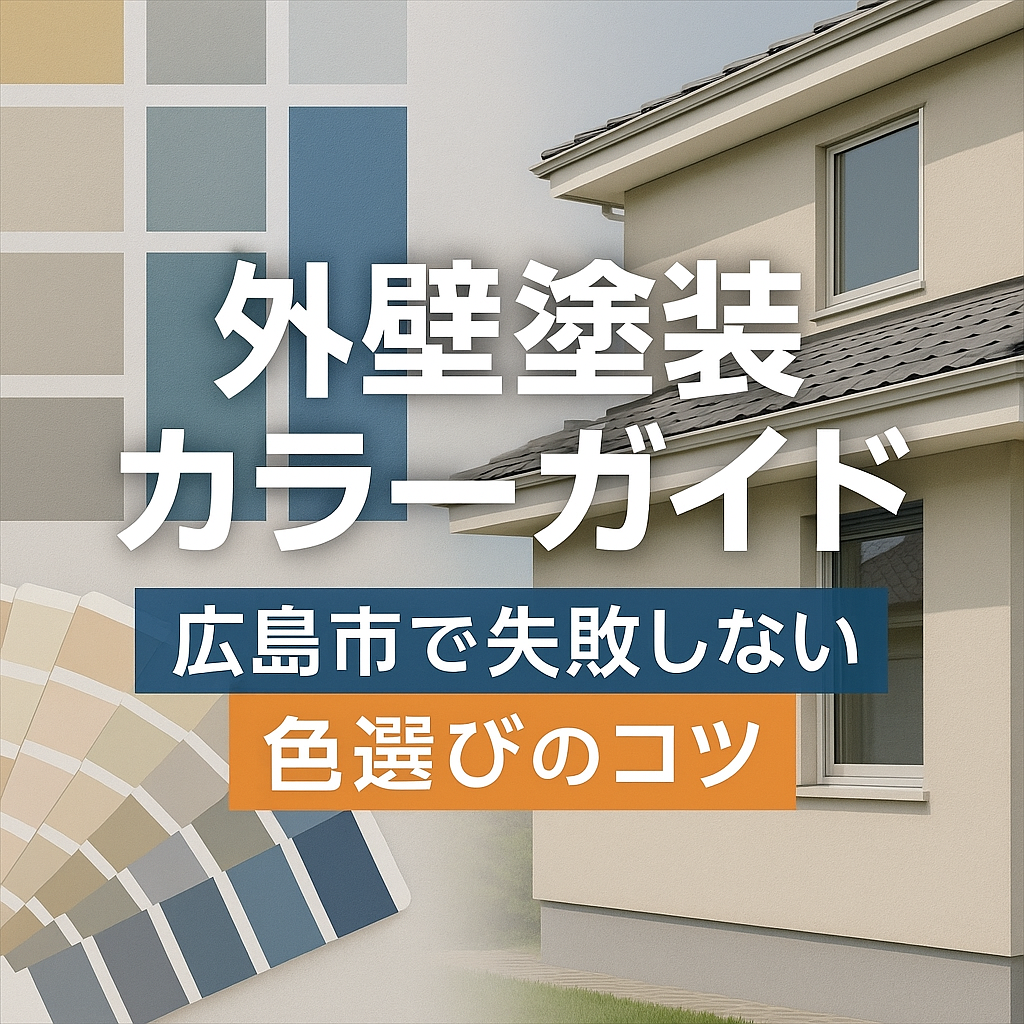 【色選びで差がつく!】広島市で失敗しない外壁塗装カラーガイド