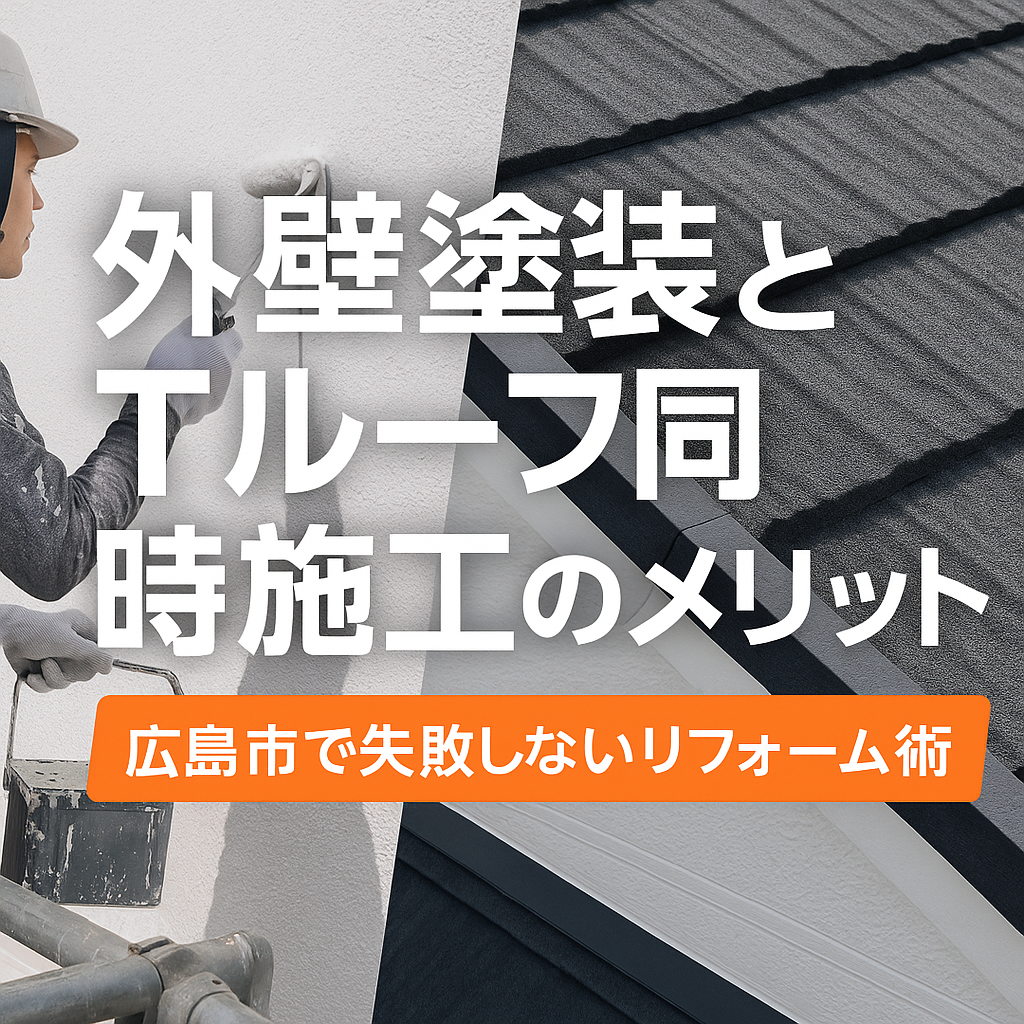 「外壁塗装と屋根Tルーフカバーを同時に行うメリット｜広島市で失敗しないリフォーム術」