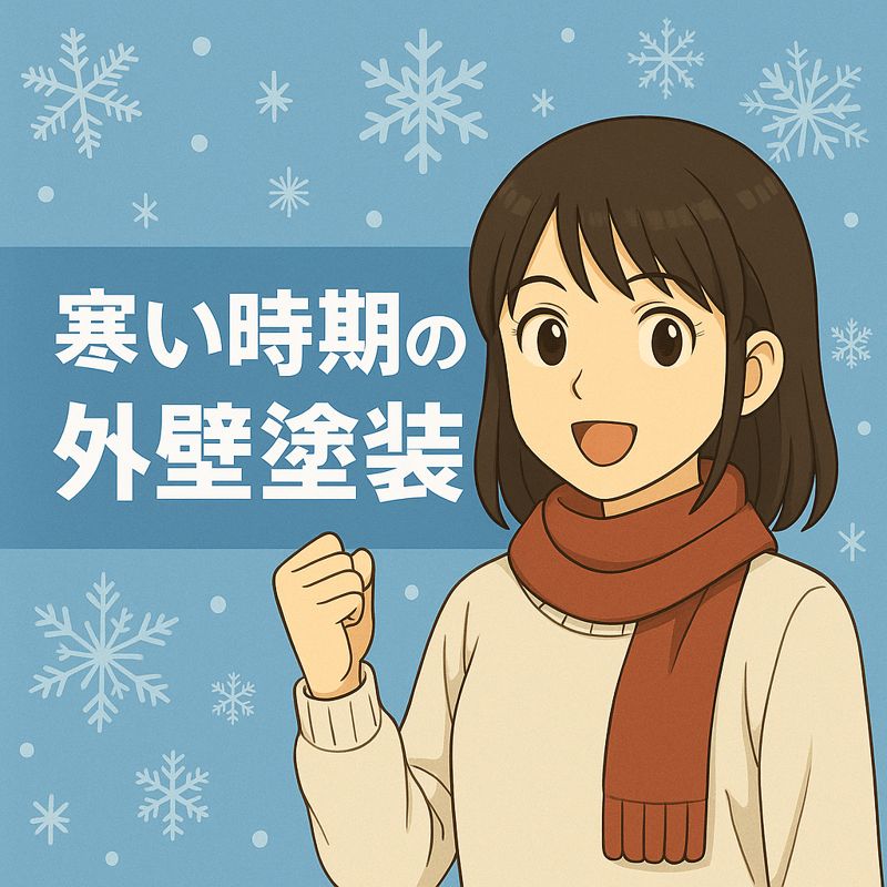 寒い季節の外壁塗装