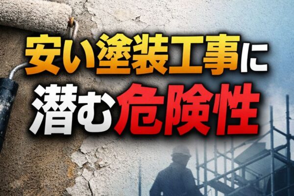 安い塗装工事に潜む危険性