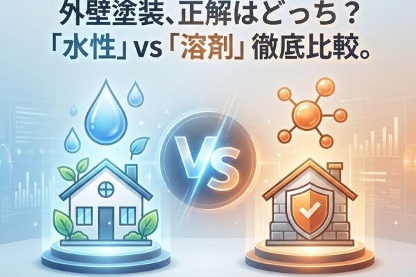 【プロの結論】外壁塗装は「水性」と「溶剤」どっちが良い？