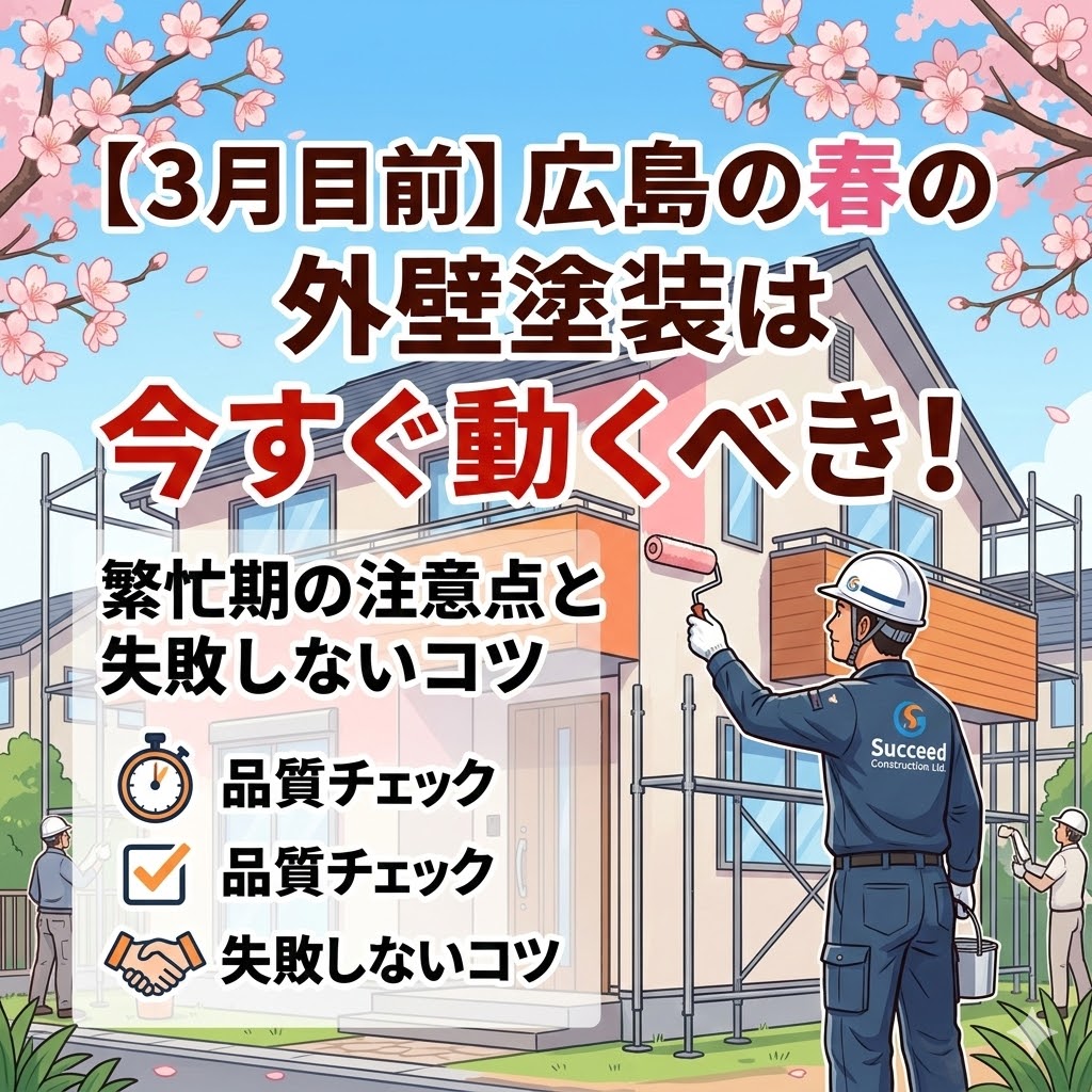 ３月がおすすめ外壁塗装